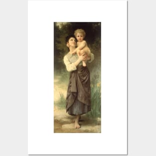 Brother and Sister by Bouguereau Posters and Art